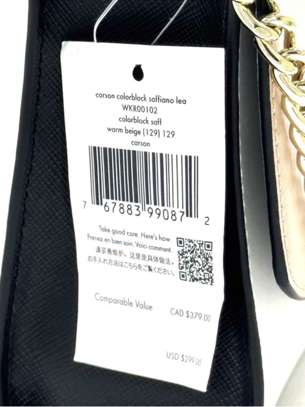 Kate Spade Carson Colorblock Convertible Crossbody Bag Warm Beige - Picture 10 of 10